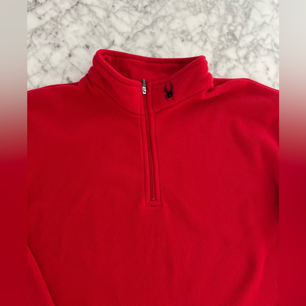 Boys Spyder three quarter zip Fleece XXL